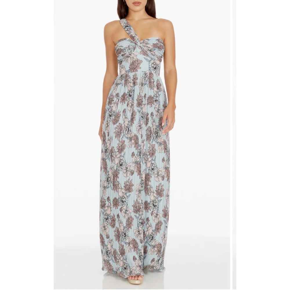 Dress the Population Idalia Floral One-Shoulder Dress